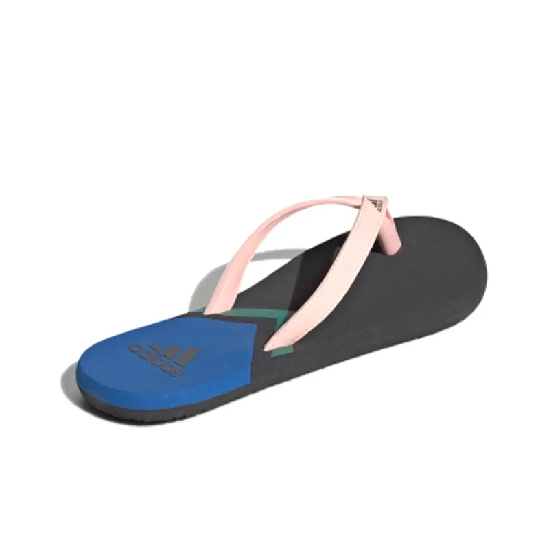 Adidas Eezay Flip Flop Slipper 'Black Pink Blue' Women's-3