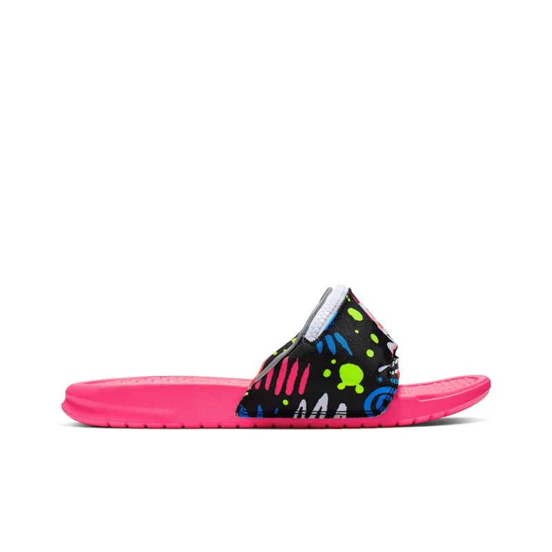 Nike Benassi Jdi Print Slide Fanny Pack Neon-1
