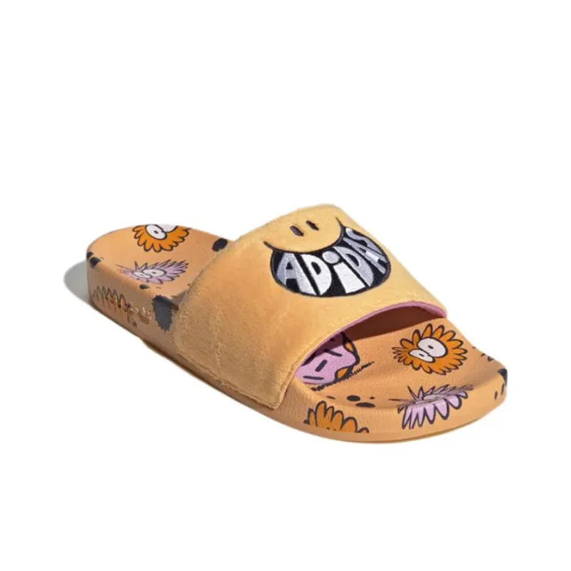 Adidas Originals Adilette Slides Kevin Lyons Hazy Orange Cloud White Shadow Navy-2