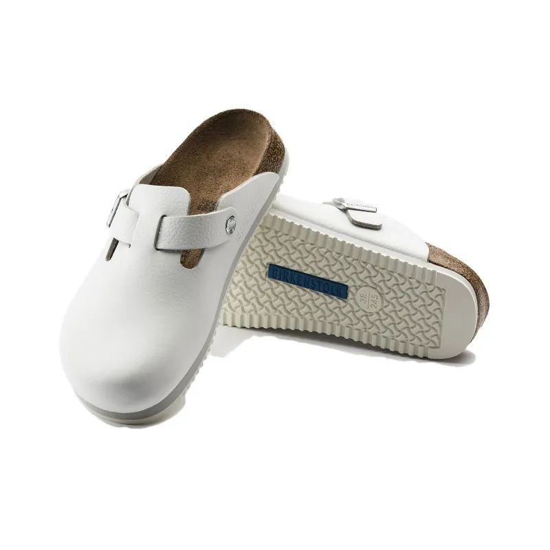 Birkenstock Boston Super Grip Leather 'White'-4