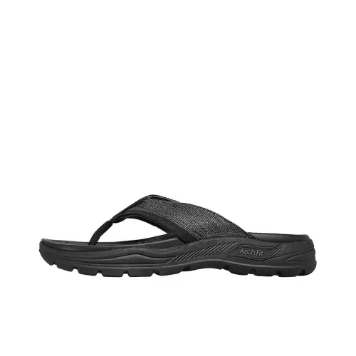 Skechers Arch Fit Motley Slide Slippers Men Black