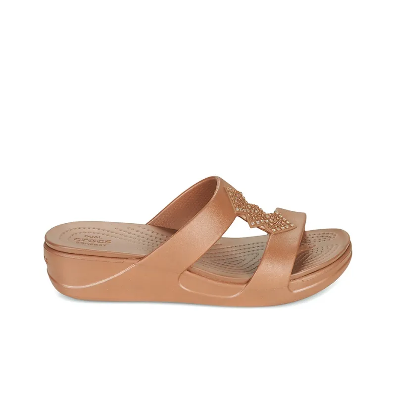 Crocs Monterey Slide Slippers Women's Brown-1