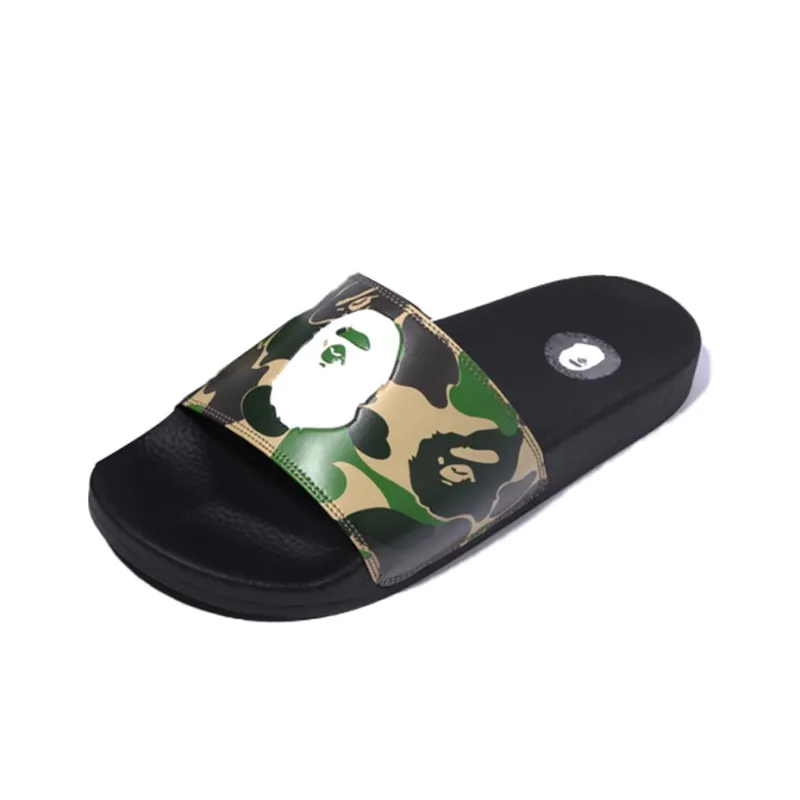 A BATHING APE Camo Slide 'Black'-1