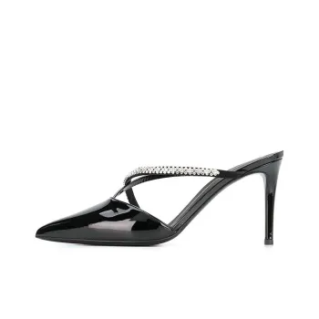 Giuseppe Zanotti/GZ Rubber Sole Slip Resistant Closed Toe Slippers Women's Black