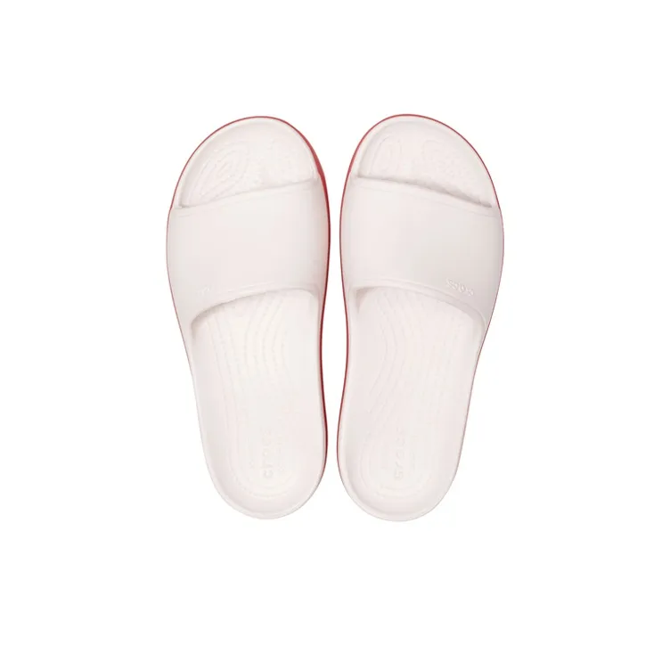 Crocs Crocband Slide Slippers Unisex White/Red-4