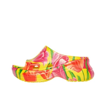 Balenciaga X Crocs Pool Slide Sandals Tulip Print Multi Women's