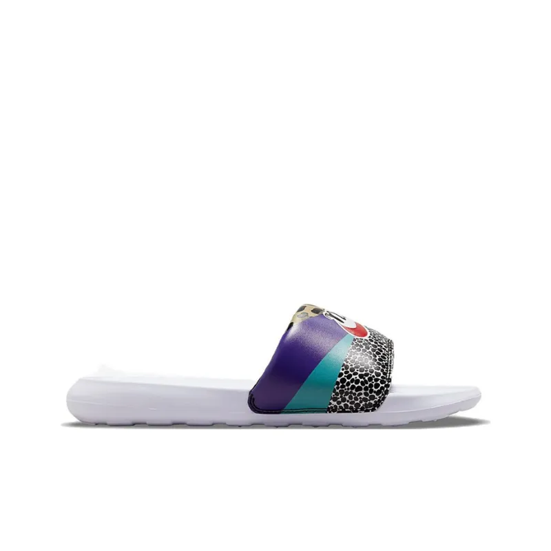 Nike Victori One Printed Slide White Animal Print Women's-1