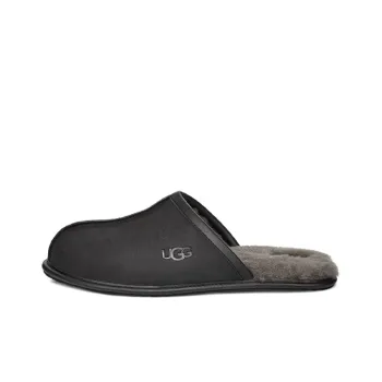 UGG Scuff Leather Slipper Black