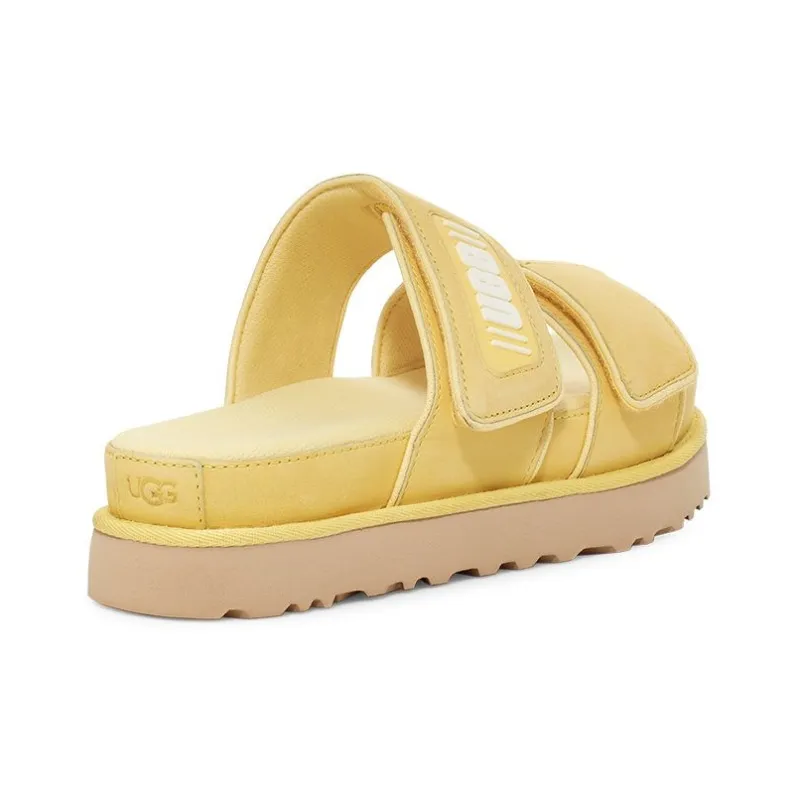 UGG Rubber Sole Slide Slippers Women's Banana Cream Color-3