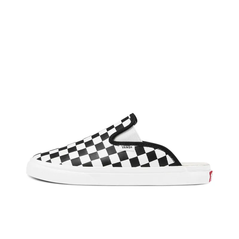 Vans Mule Sf Slide Checkboard Black And White Women's-0