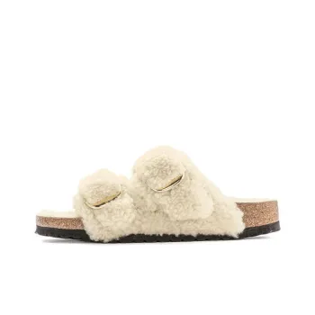 Birkenstock Arizona Big Buckle Teddy Eggshell Women's