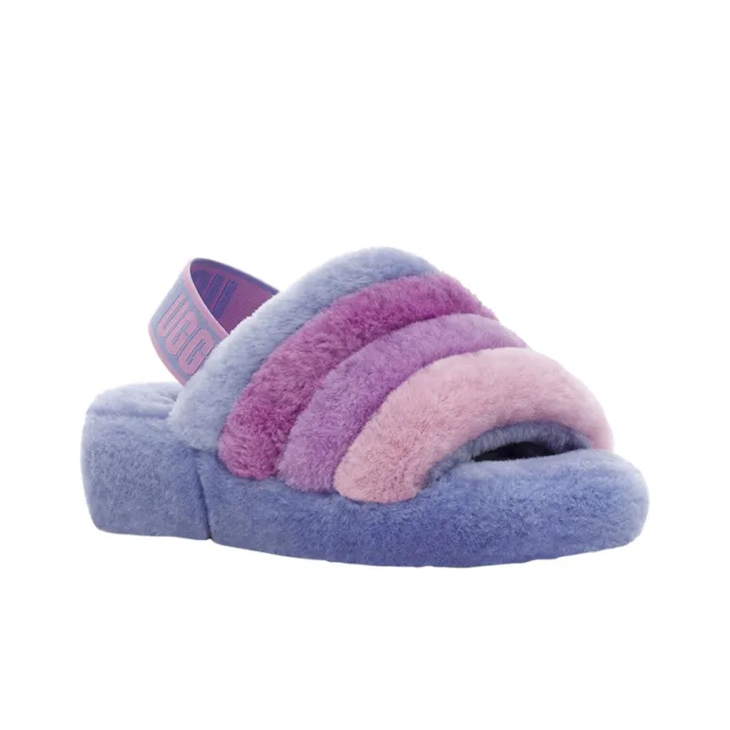 UGG Fluff Yeah Slide Cornflower Multi Women's-2
