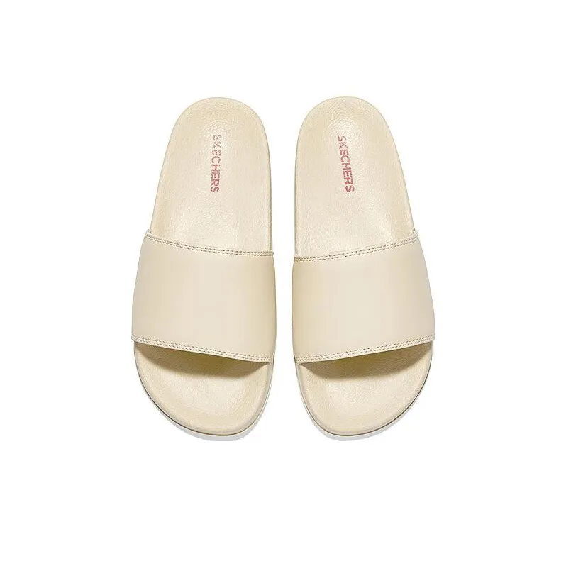 Skechers Side Lines EVA Slip Resistant Abrasion Resistant Casual Slippers Women's Beige-4