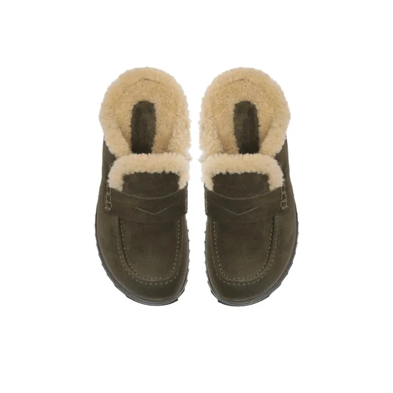 Officine Creative Pelagie D'Hiver EVA Quiet Wrap-toe Slippers Women's Green-2