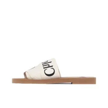Chloé Woody Logo Embroidered Sandals Women's