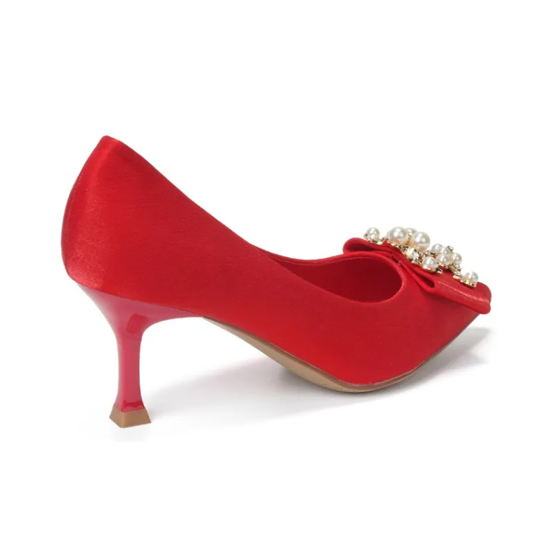 OMS High Heels Women's Red-3