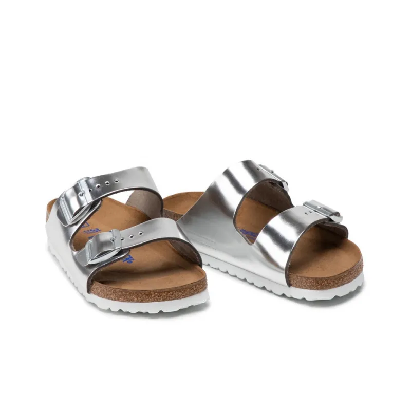 Birkenstock Metallic Buckled Sliders Women's-1