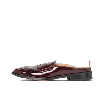 THOM BROWNE· Wrap-toe Slippers Men's Burgundy