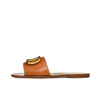 Valentino Garavani VLogo Signature Leather Slides