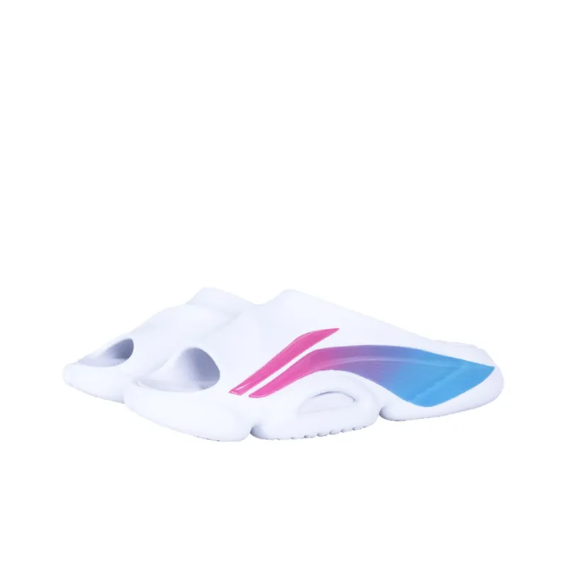 LiNing Speed 8 Slide Slippers Women's White Pink-2