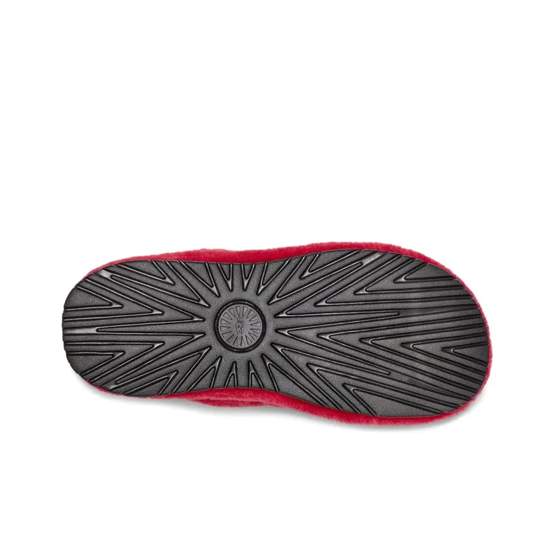 UGG Fluff You Slide Samba Red-5