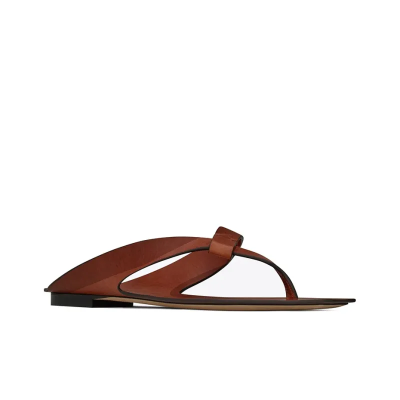 SAINT LAURENT Tower Leather Sandals-3