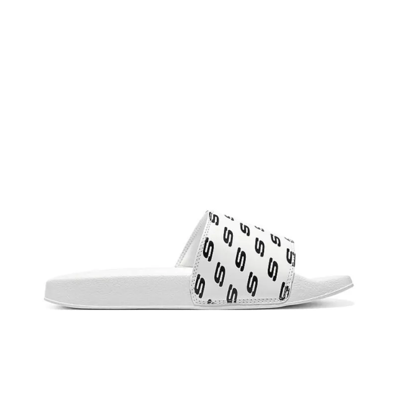 Skechers Side Lines 2 Sports Slippers Women's Black White-1