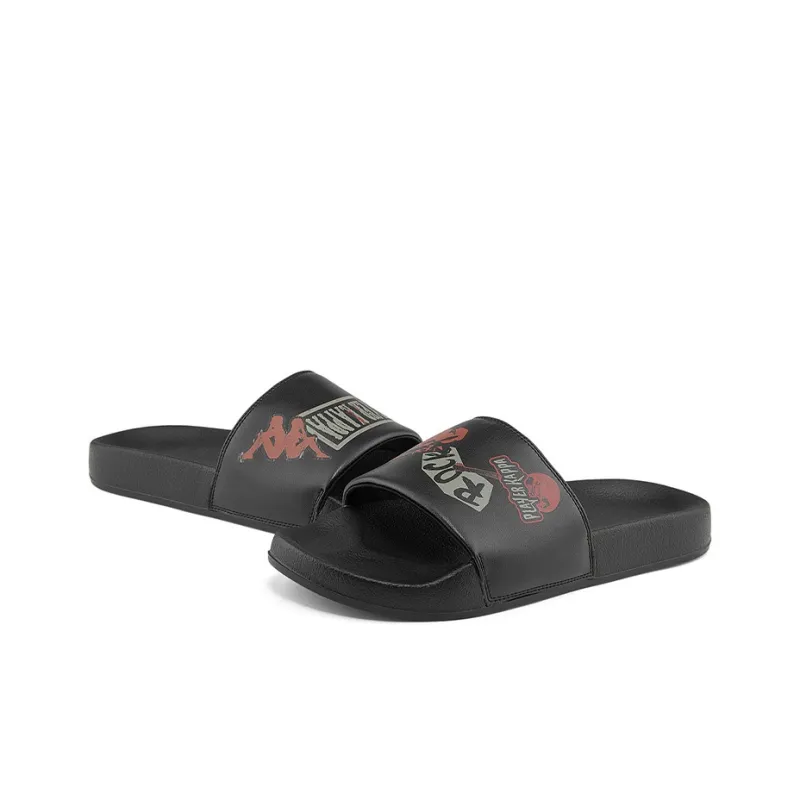 Kappa Slide Slippers Unisex Black-3