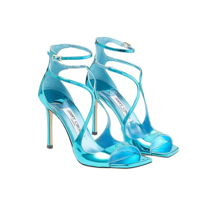 Jimmy Choo Azia Strap Sandals Women's Blue-2