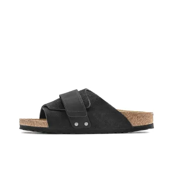 Birkenstock Kyoto Nubuck Suede Leather Narrow Fit Sandals 'Black'