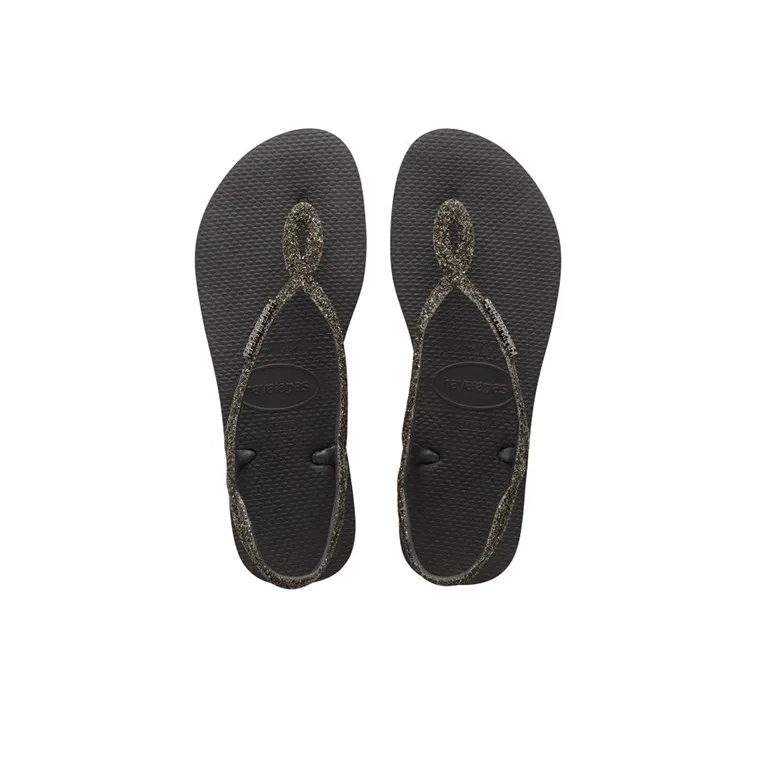 Havaianas Luna Premium Stylish Sandals Women's Fire Blaze Black-3