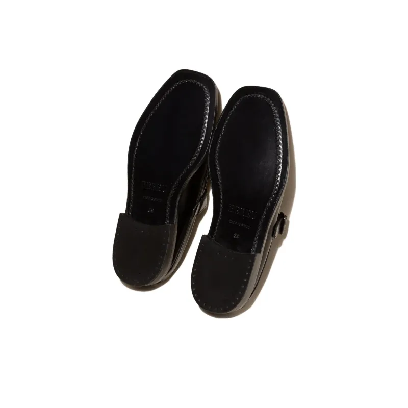 Hereu Abrasion Resistant Closed Toe Slippers Men's Black-4