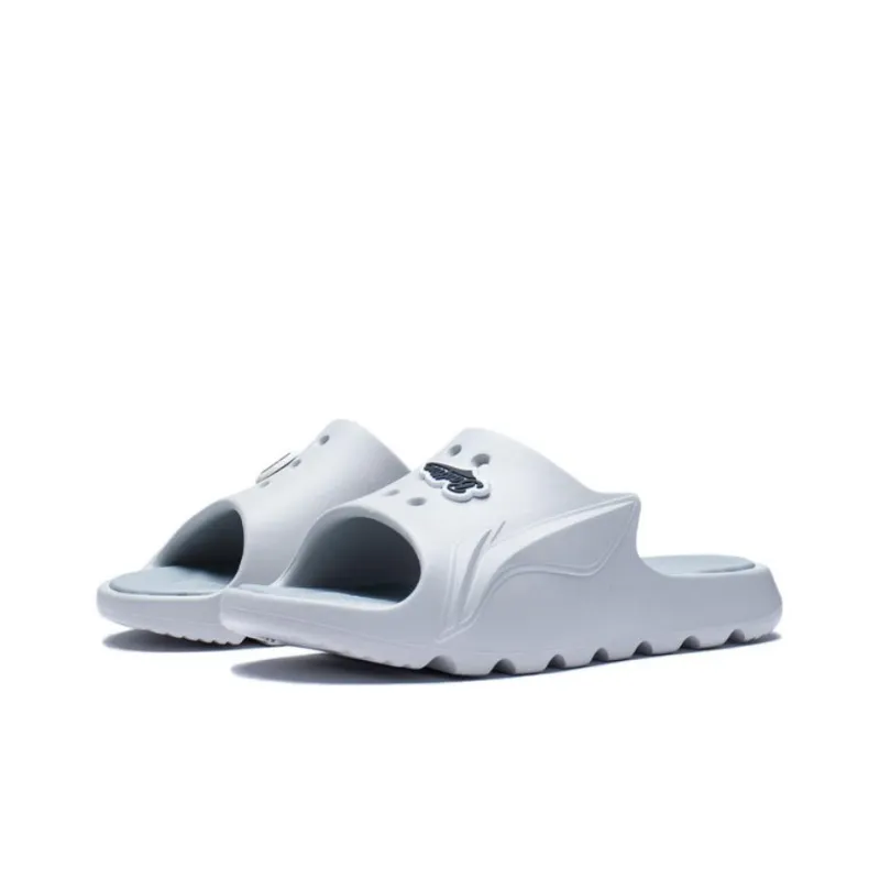 LiNing Rubber Sole Slide Slippers Men's Gray-2