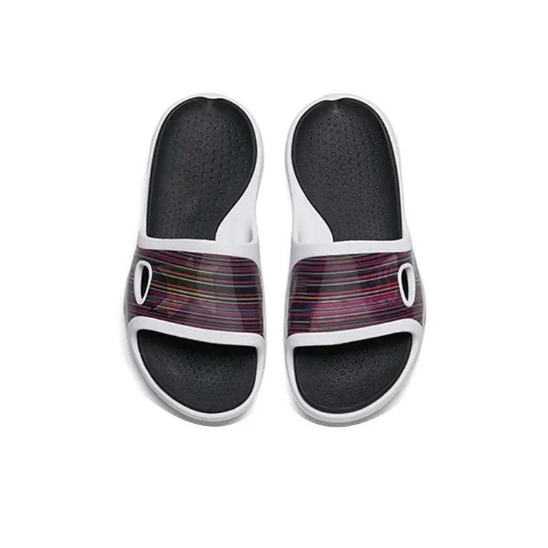 Anta Basketball Collection Rubber Sole Slide Slippers Men's White Black Red Yellow-3