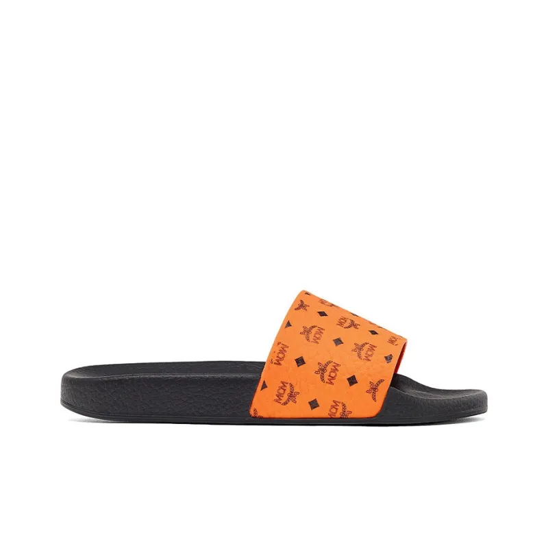 MCM Monogram Slides Orange-1
