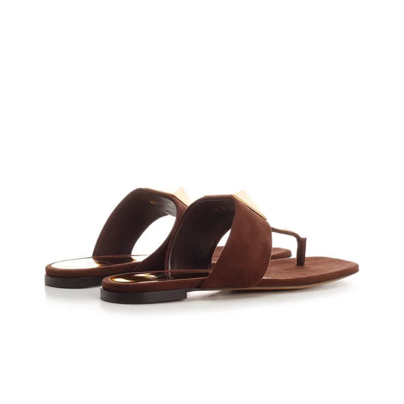 Valentino One Stud Flip Flops Women's-2