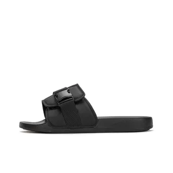 Kappa EVA Rubber Sole Slip Resistant Slide Slippers Unisex Black