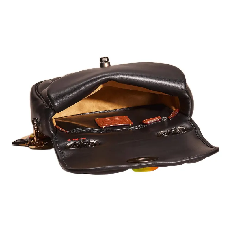COACH Madison Leather Pillow Bag, Shoulder Bag, Crossbody Bag Women's Black-1