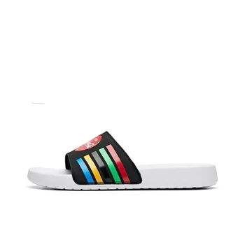 Coca Cola x Anta Life Collection EVA Slide Slippers Men's Left Black Right Red