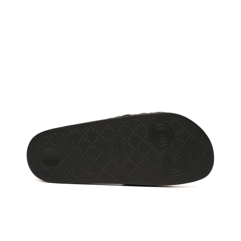 GUCCI Matelasse Slide 'Black Double G'-4