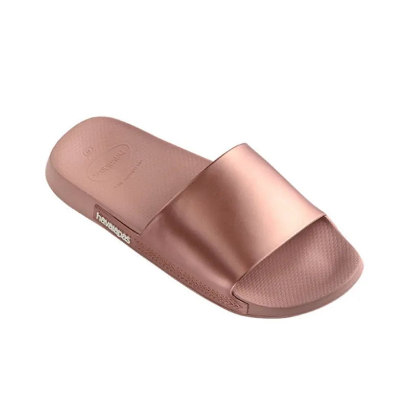 Havaianas Slide Classic Metallic Casual Slippers Unisex Fan Red-3