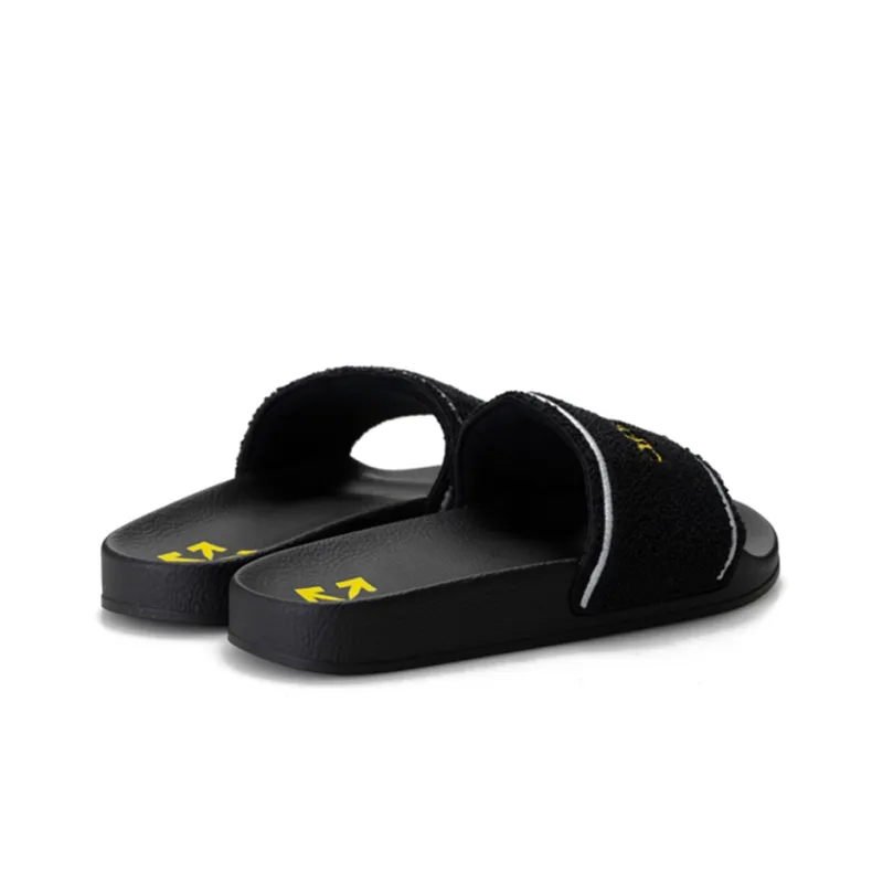 OFF WHITE Stylish Sandal Men's Black-3