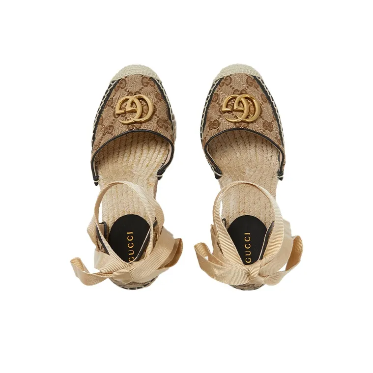 GUCCI GG Logo 120mm Espadrilles-2