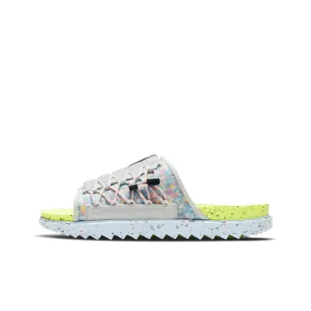 Nike Asuna Crater Slide Platinum Lint Volt Chambray Blue Black