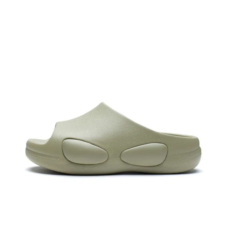 LiNing CF Tracing EVA Quiet Slide Slippers Unisex Elm Branch Green-0