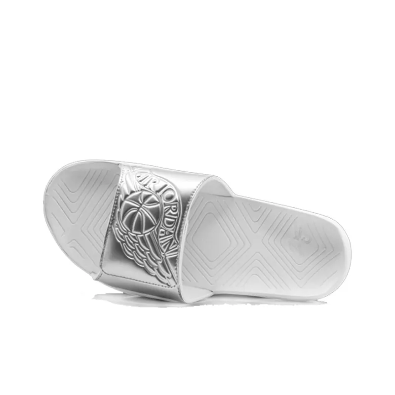 Jordan Hydro 7 White Silver-4
