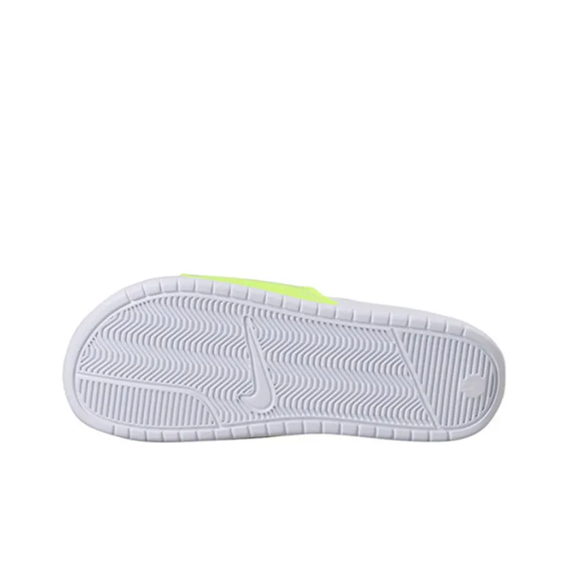 Nike Benassi Jdi Print Fluorescence Yellow Slippers Volt white-4
