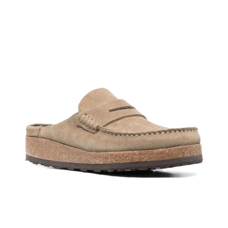 Birkenstock Rubber Sole Wrap-toe Slippers Men's Umber-1