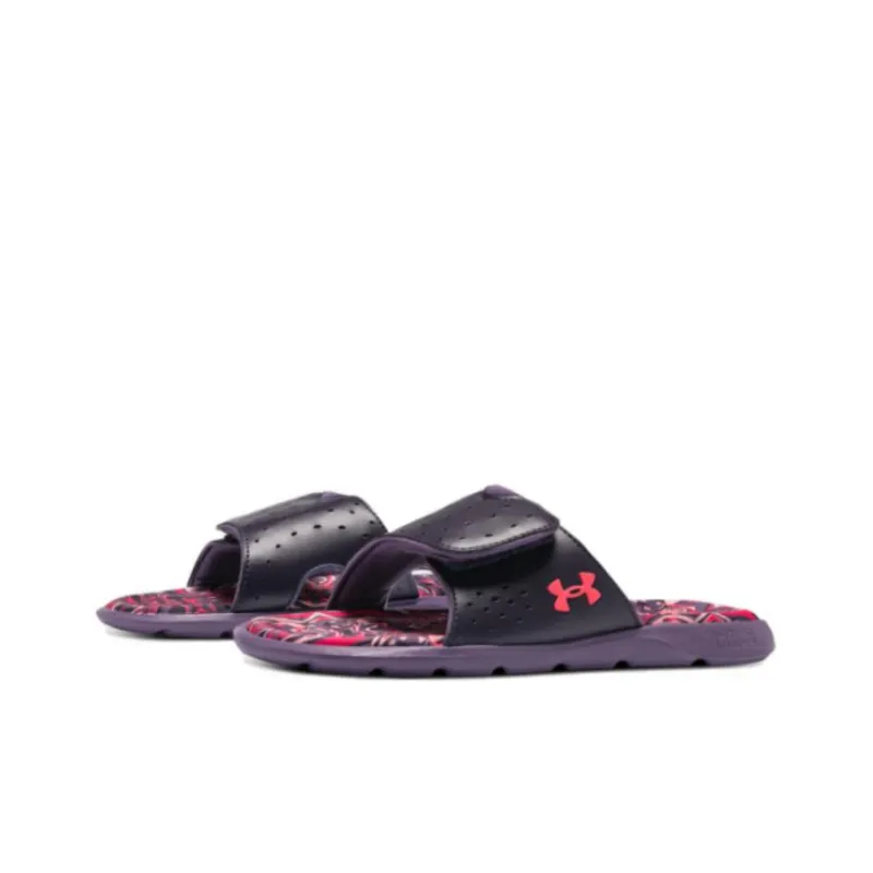 Under Armour Ignite Pro Graphic Footbed Slides 'Tux Purple Marble' Women's-2