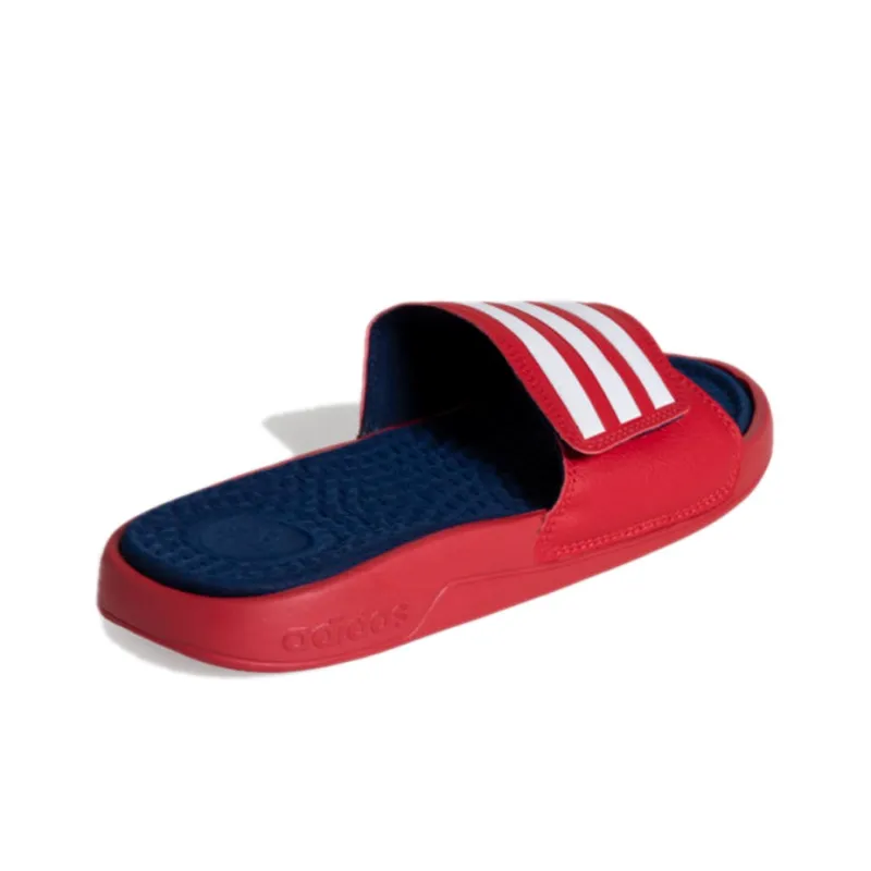 Adidas Adissage Cozy Wear resistant Shoe Red Unisex 'Red White'-3